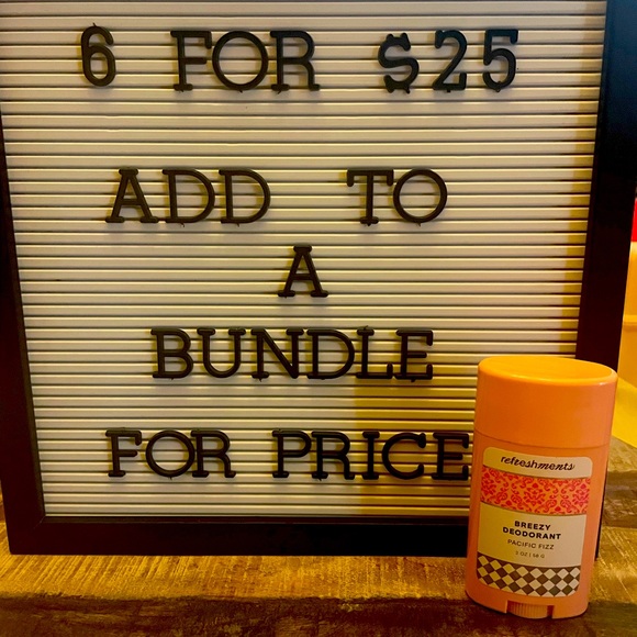 6 for $25 Refreshments deodorant - Picture 2 of 3